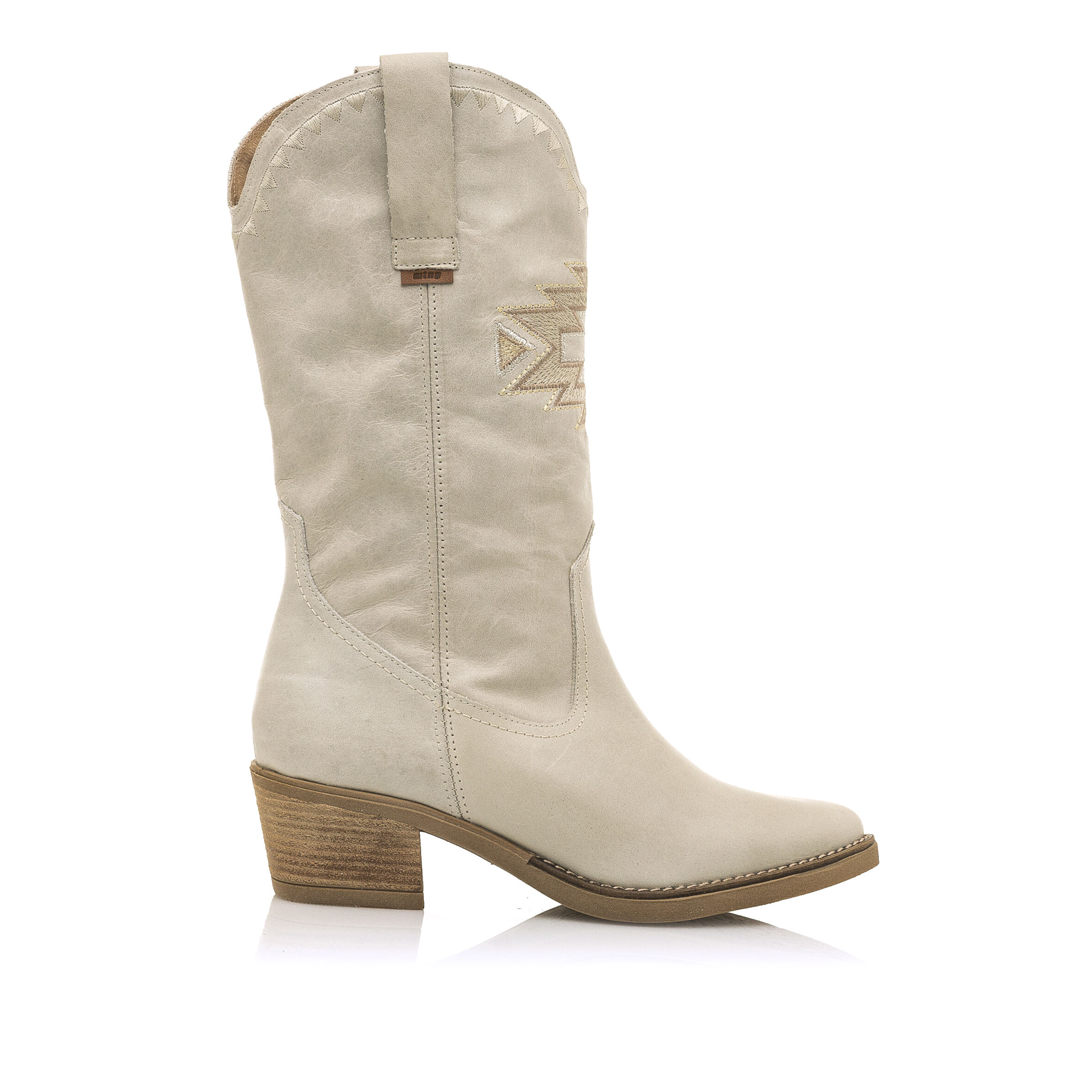 Botas mustang top blancas